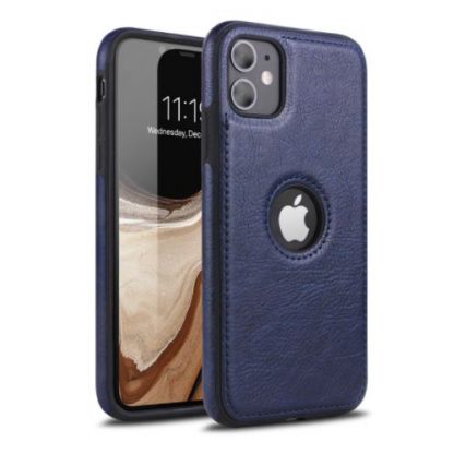 iPhone Blue Leather Case
