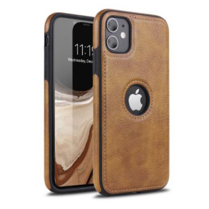 iPhone Tan Leather Case